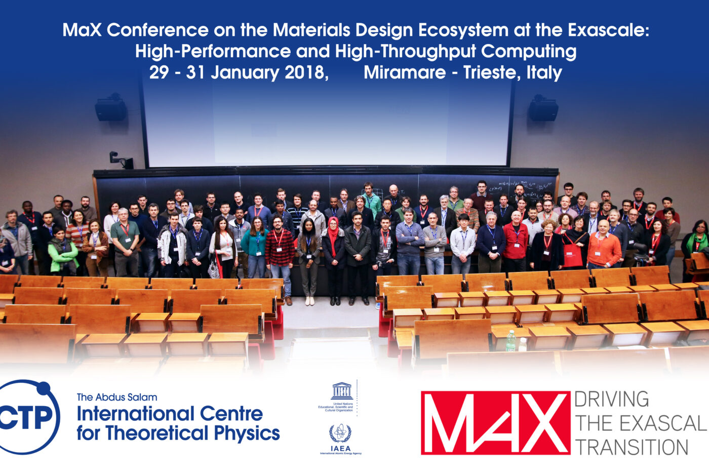 MaX Conference on the Materials Design Ecosystem at the Exascale: High-Performance and High-Throughput Computing